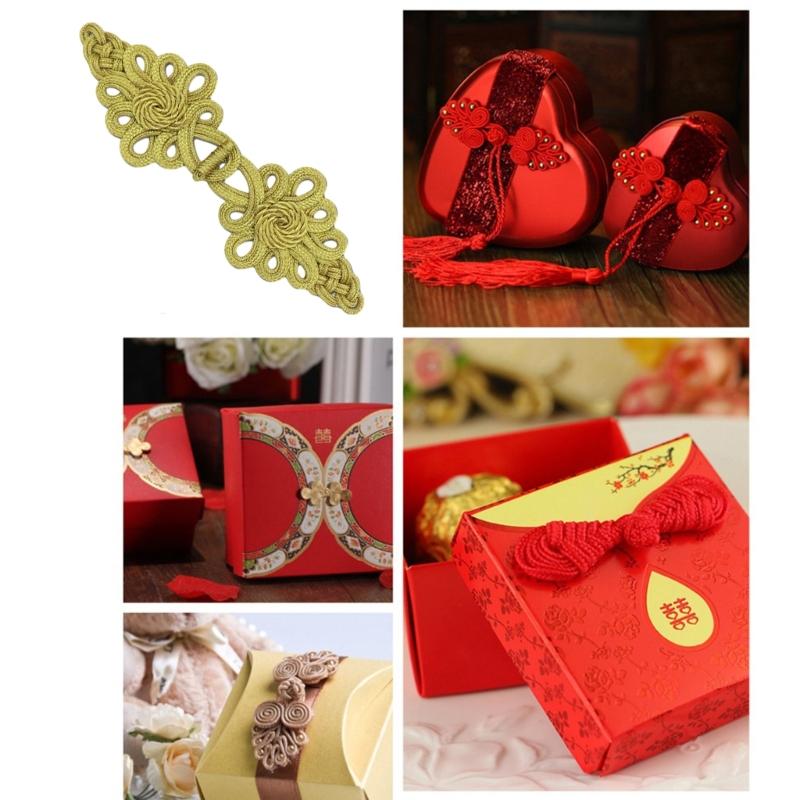 Chinese Knot Frog Buttons Sewing on Closure Fasteners for Traditional Cheongsam Scarf Cardigan Sweater Costumes Buckles