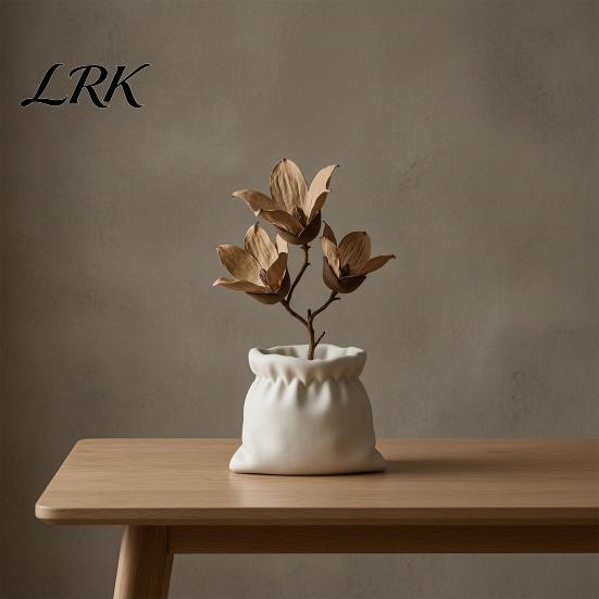 Multi-purpose Flower Pot 3D Printed Succulents Pots, Creative Cloth Bag Shape Pots for Crack-resistant Ornament Indoor Plants, Multi-Purpose
