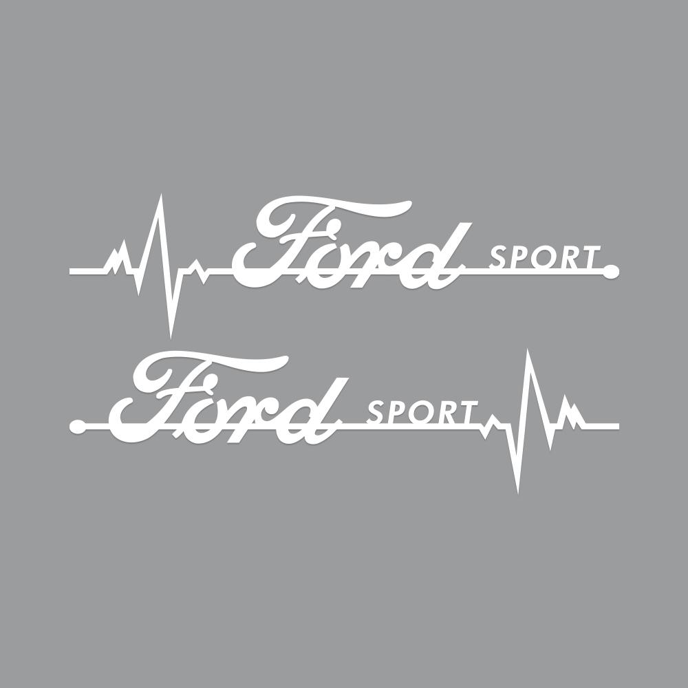 Car PVC Side Window Stickers Sport Logo DIY Decoration Film For Ford Fiesta Focus 2 Mondeo Mustang Ranger Kuga Transit STRACING