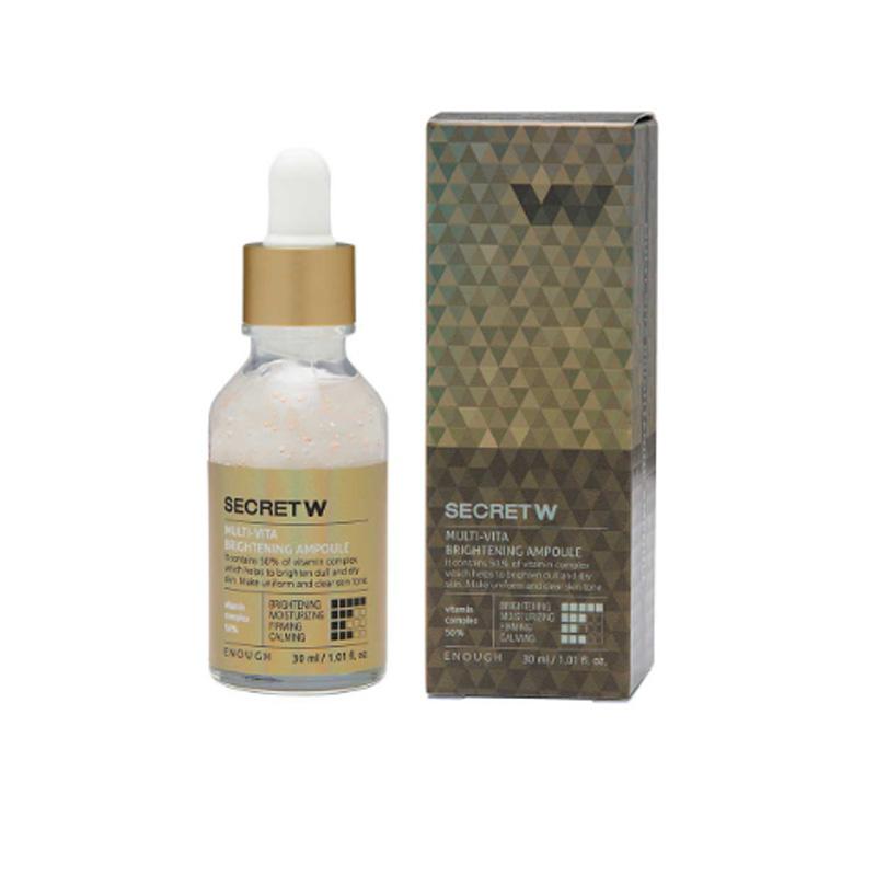 ENOUGH 5 types de secrets avec série d'ampoules pour éclaircir/carming/peptide/hyaluronique/soin des pores 30 ml (20 Options)