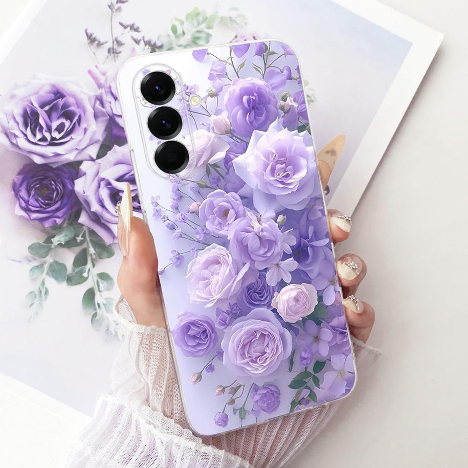 Case For Samsung Galaxy A37 5G Cover SM-A376B Popular Flower Soft Slim Silicone Cover For Samsung A57 A17 2025 A576B A176B Funda