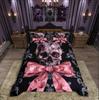 Homewish Gothic Skull Duvet Cover SetChic Flower Rose For Teens Bedding SetHappy Halloween Decor
