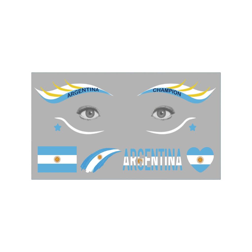 Multi Flag Color Stickers Sports Fans Party Party Temporary Stickers For Face