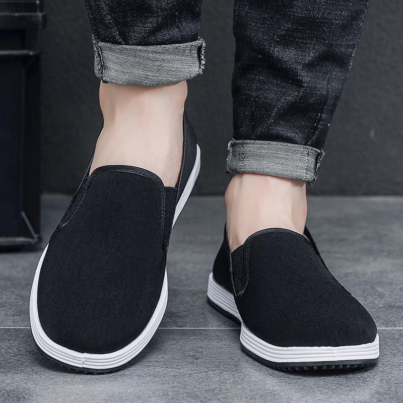 Pantofi casual pentru bărbați, respirabili și ușori Pantofi de pânză pentru bărbați, pantofi leneși pentru femei