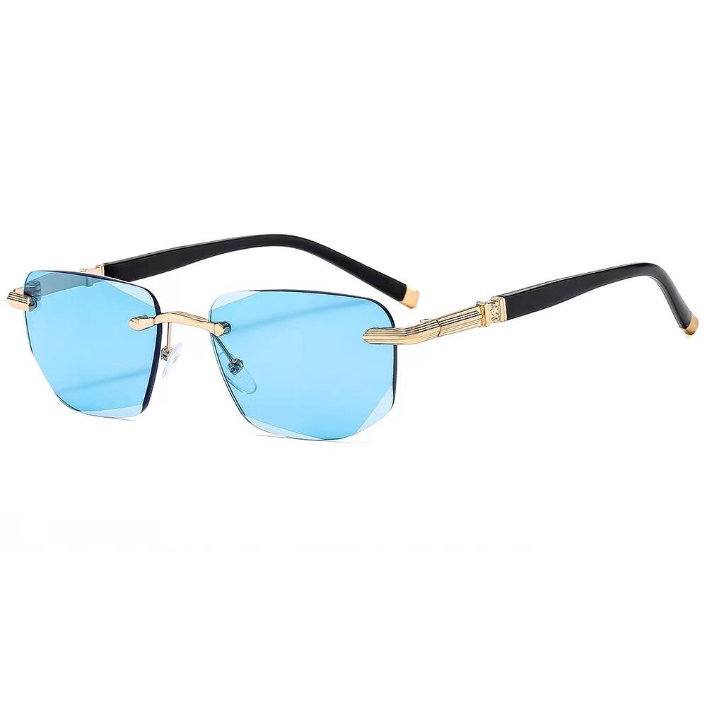 [Exclusive to live broadcast] Middle-aged and elderly high-end frameless reading glasses high definition eye protection anti-blue light temperament ag