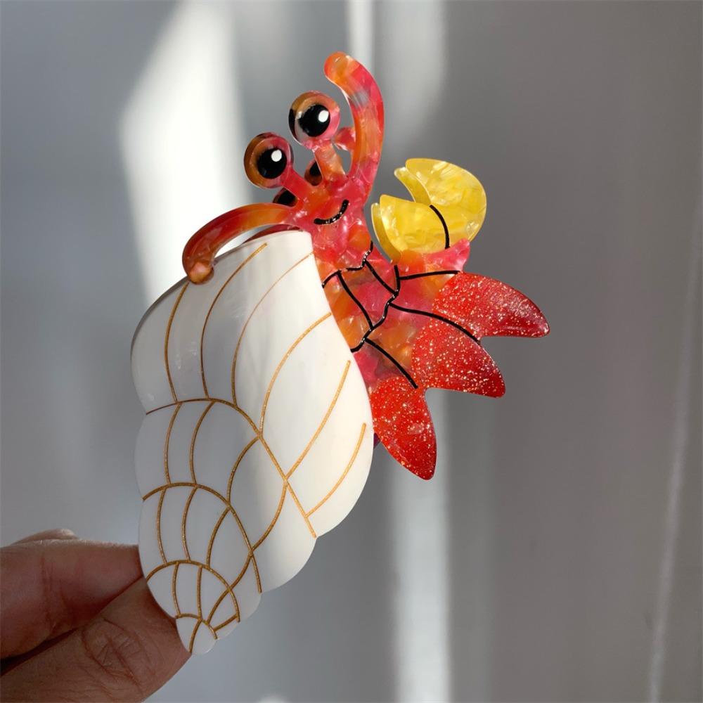 Headdress Crab Hair Claw Acetic Acid Creative Crab Clip Personalized Animals Hair Claw  Gift