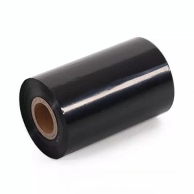 Enhanced Wax Based Carbon Ribbon Adhesive Barcode Labels Black Color Band Water Oil Proof Scratch Resistant Heat Transfer Belts
