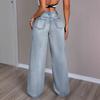 High Waist Straight Jeans Damen Locker Lässig Denim Hose Tägliche Straßenhose