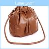 Elegant Women Bucket Shape Tassel Decorated Shoulder Cross Body Bag For Stylish Looks