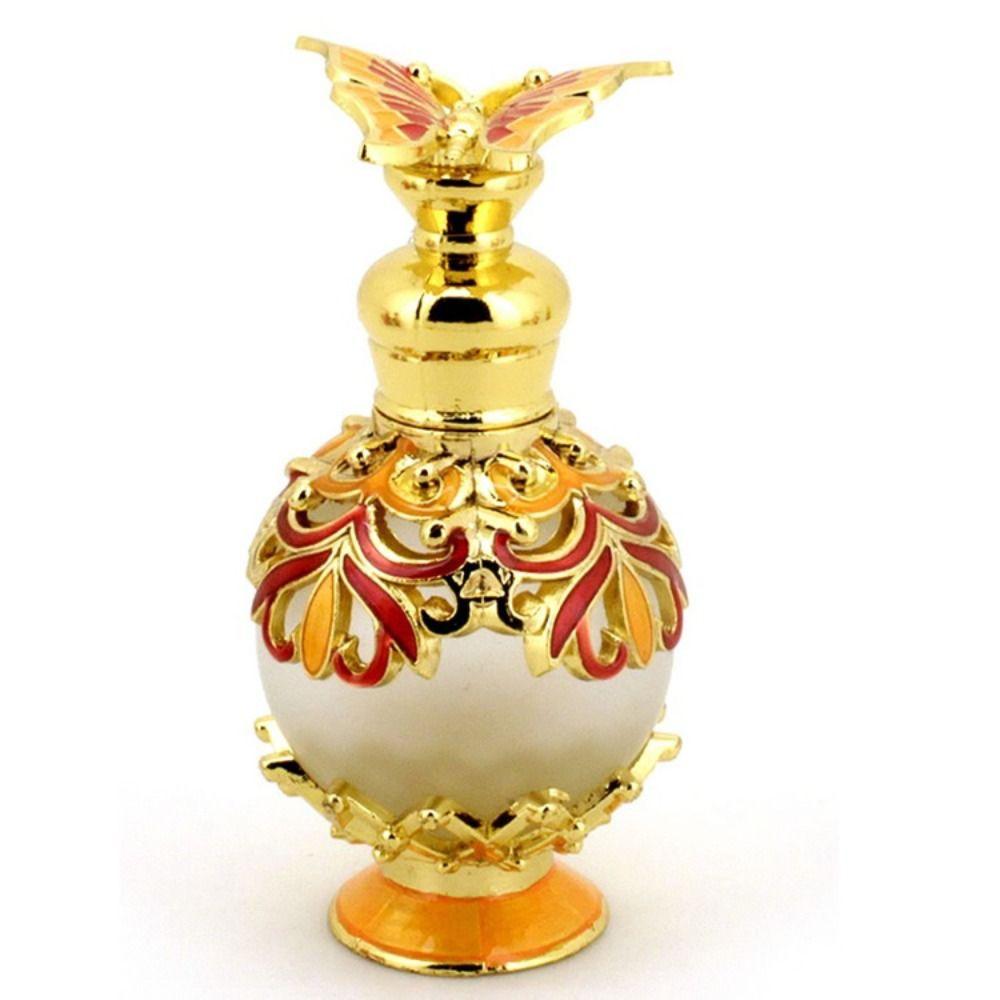 Arabian Style Antiqued Women Luxury Oils Dropper Bottle Essential Oil Bottle Butterfly  Bottle Empty Cosmetics Container