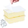 DATENG Ice Cube Trays, Set of 2, Silicone Ice Cube Trays, Holds 6 Large 5cm Ice Cubes, Soft Material, Easy To Remove, For Home Use and Freezer Use