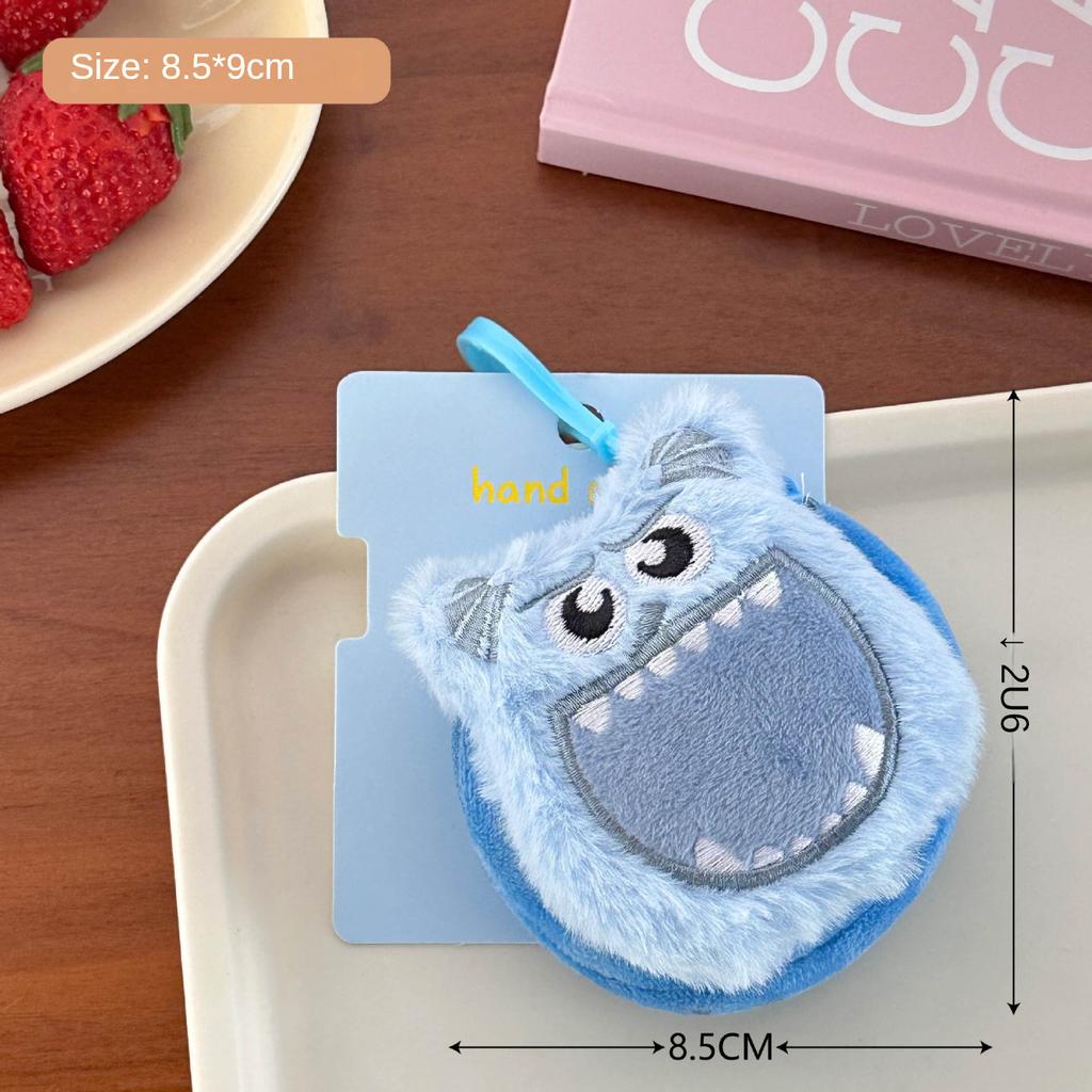 New Cute Plush Mini Wallet Girl Decorative Pendant Creative Cartoon Earphone Storage Bag Hanging Decoration