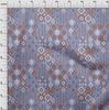 oneOone Cotton Flex Fabric Block & Geometric Ikat Print Fabric By The Yard 40 Inch