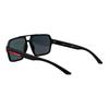 Prada Red Striped Logo Irregular Shape Sunglasses Men sunglasses Black 0PSA06SDG008F