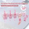 Butterfly Magnetic Nail Holder Stands Glowing Manicure Practice Training Display Stand Magnetic Press On Nail Practice Fake Nail