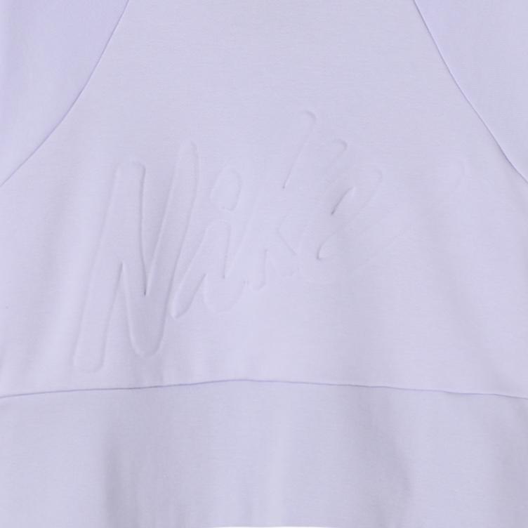 Nike Alphabet Logo Knit Pullover Sweatshirt Women Tops Purple CV7249-539