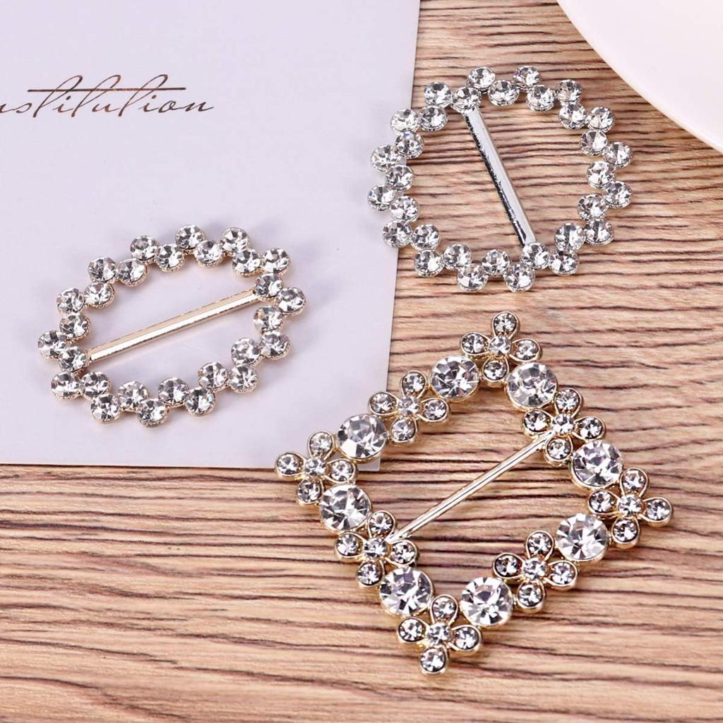 BESTOYARD Scarf Ring 3Pcs 80s Party Tee Shirt Clips Pearl Rhinestone T Shirt Scarf Clip Ring Buckles Waistband Neckerchief Clip Rings for Clothing