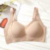 Seamless Wireless Fixed Cup Shaping Gathering Bra For Big Bust Women