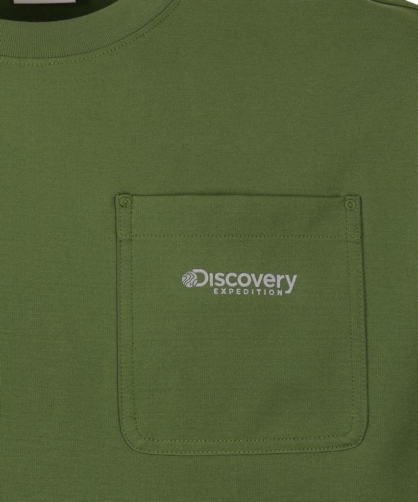 DISCOVERY EXPEDITION Men'S Freshvent Knit Training Pocket Short Sleeve T-Shirt (Khaki)