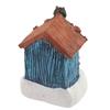 Xmas House Ornament Resin Xmas Scene House Miniature Decorative Small House Buildings for Home