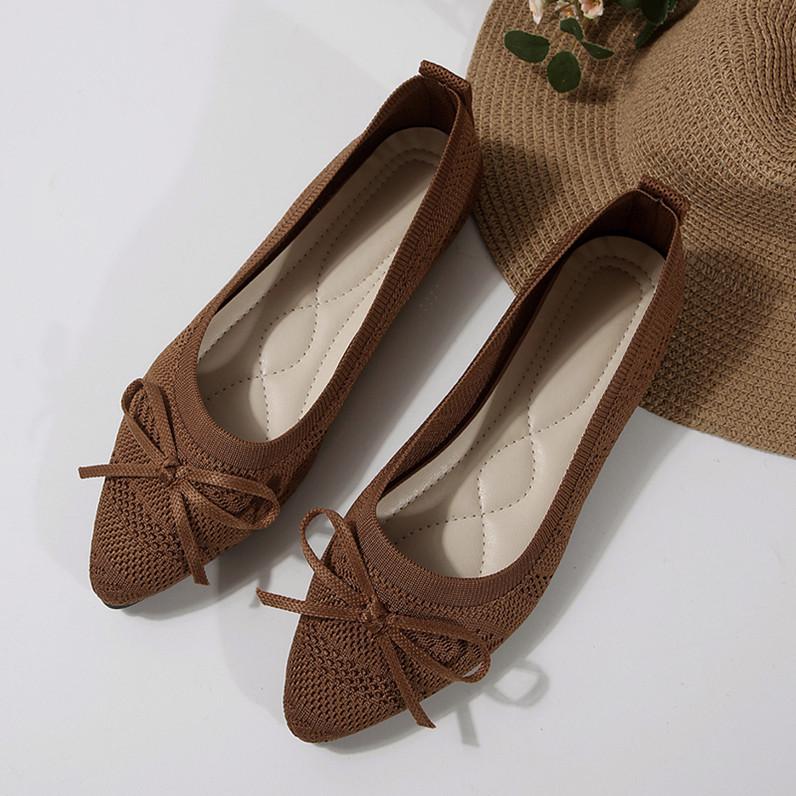 Summer 2026 New Style Pointed Toe Shallow Mouth Breathable Comfortable Casual Flats Shoes Wear-resistant Non-slip Loafers Women