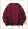 Men's Trendy Red Plus Size Fleece Hoodie 2026: Youth Fashion Long Sleeve Sports Top