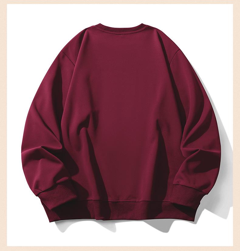 Men's Trendy Red Plus Size Fleece Hoodie 2026: Youth Fashion Long Sleeve Sports Top