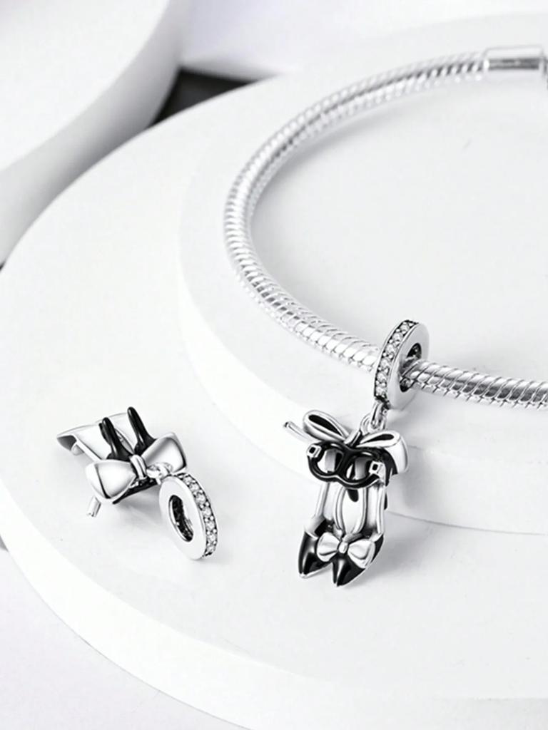 Copper Plated Original Charms Summer Roller Skates Coconut Tree Beads Fit Bracelet Women'S Jewelry Gift