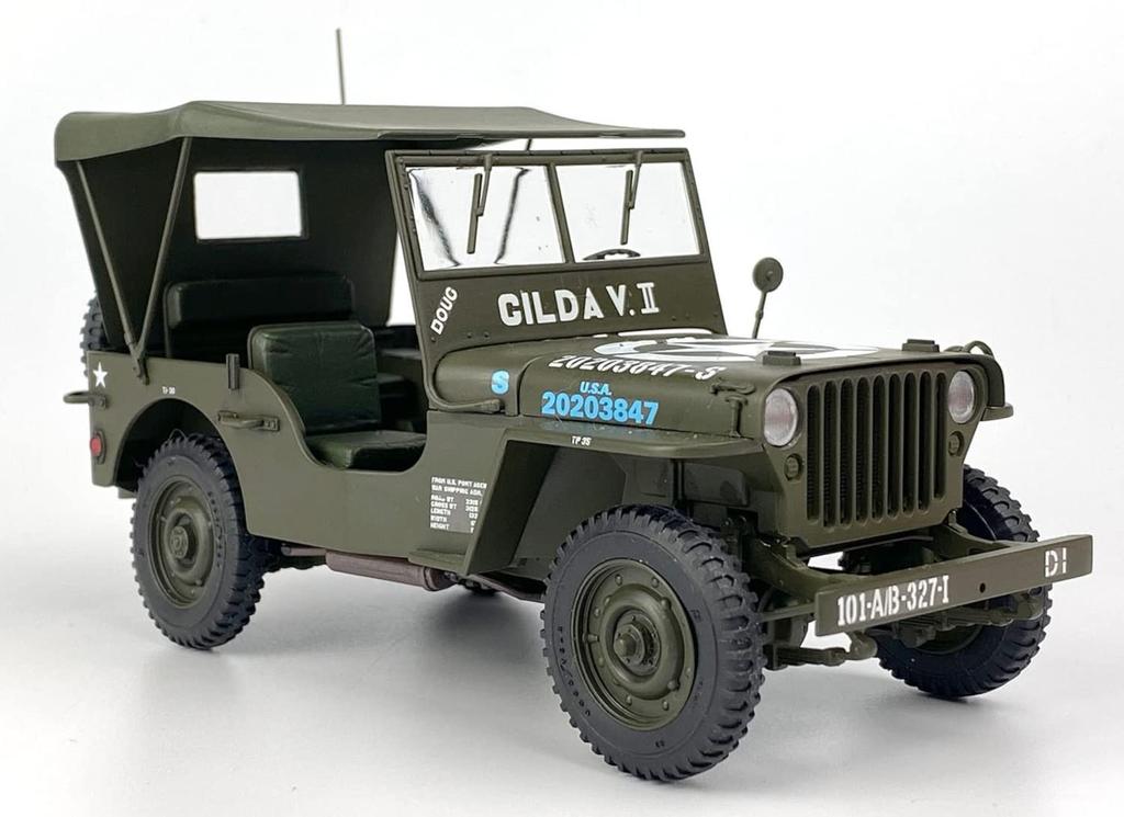 PLATZ Italeri US Army Ton 4x4 Truck 80th Anniversary Paint Stencil Sheet Included Plastic Model IT3635SP 1/24 1/4