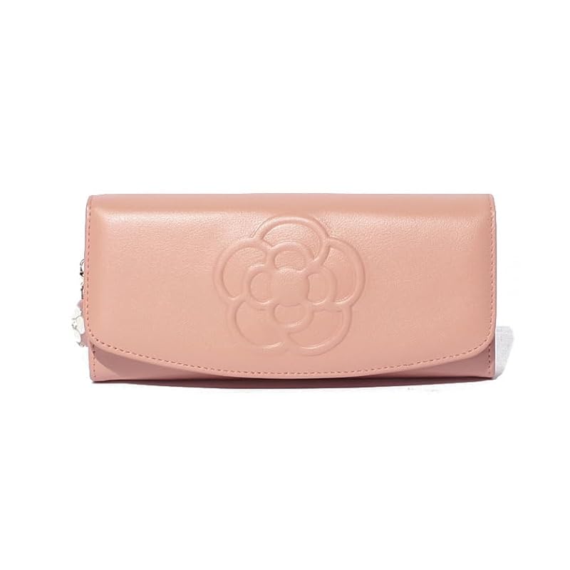 

[Craysus] flap long wallet waffle ladies Pink (new)