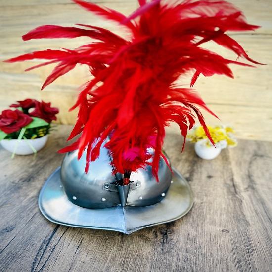 Morion Spanischer Helm, tragbarer Kostüm-Kesselhut-Helm, LARP-Kostüm-Kollektion, Halloween-Geschenk, Weihnachtsgeschenk, Geschenk für Ehemann