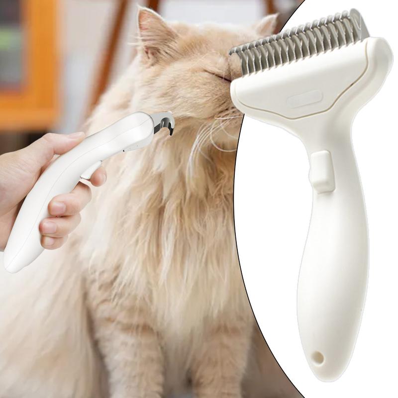 Dog Brush For Shedding Gradual Curved Dog Comb Dematting Undercoat Rake Widened Cutters Skin Friendly Deshedding Grooming Tool