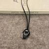 Retro Light Luxury Geometric Leather Rope Long Necklace For Women Girls Niche Irregular Pendant Sweater Chain Jewelry Gifts