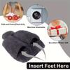 WTEMPO Autumn Winter Large Hot Water Bag with Plush Cover Super Soft Multi-Use for Feet & Hands Warmth Bag Non-Electric