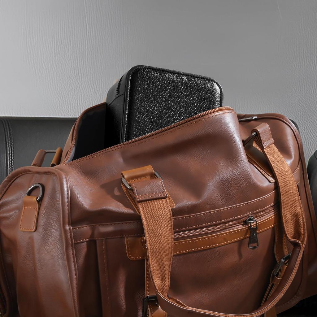 Custodia per Orologi da Viaggio ProCase, Contiene 2 Orologi, Porta Gioielli da Uomo, Portatile, Ideale per Viaggi di Lavoro, Pelle PU, Scatola Gioielli da Uomo, Accessorio