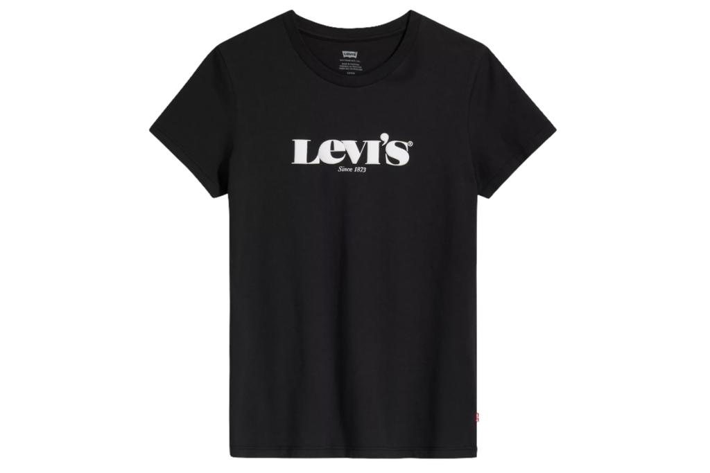 Levi's Das perfekte T-Shirt, schwarzes Damen-T-Shirt