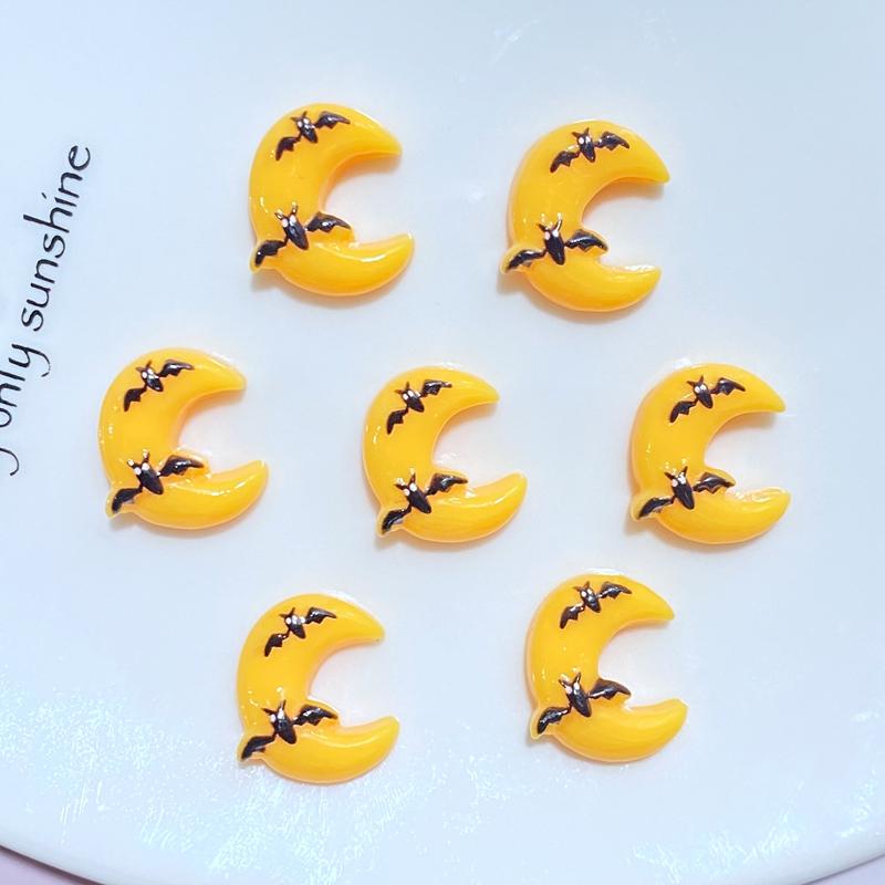 20Pcs New Mini Cute Cartoon Halloween Series Flat Back Resin Cabochons Scrapbooking DIY Jewelry Craft Decoration Accessorie