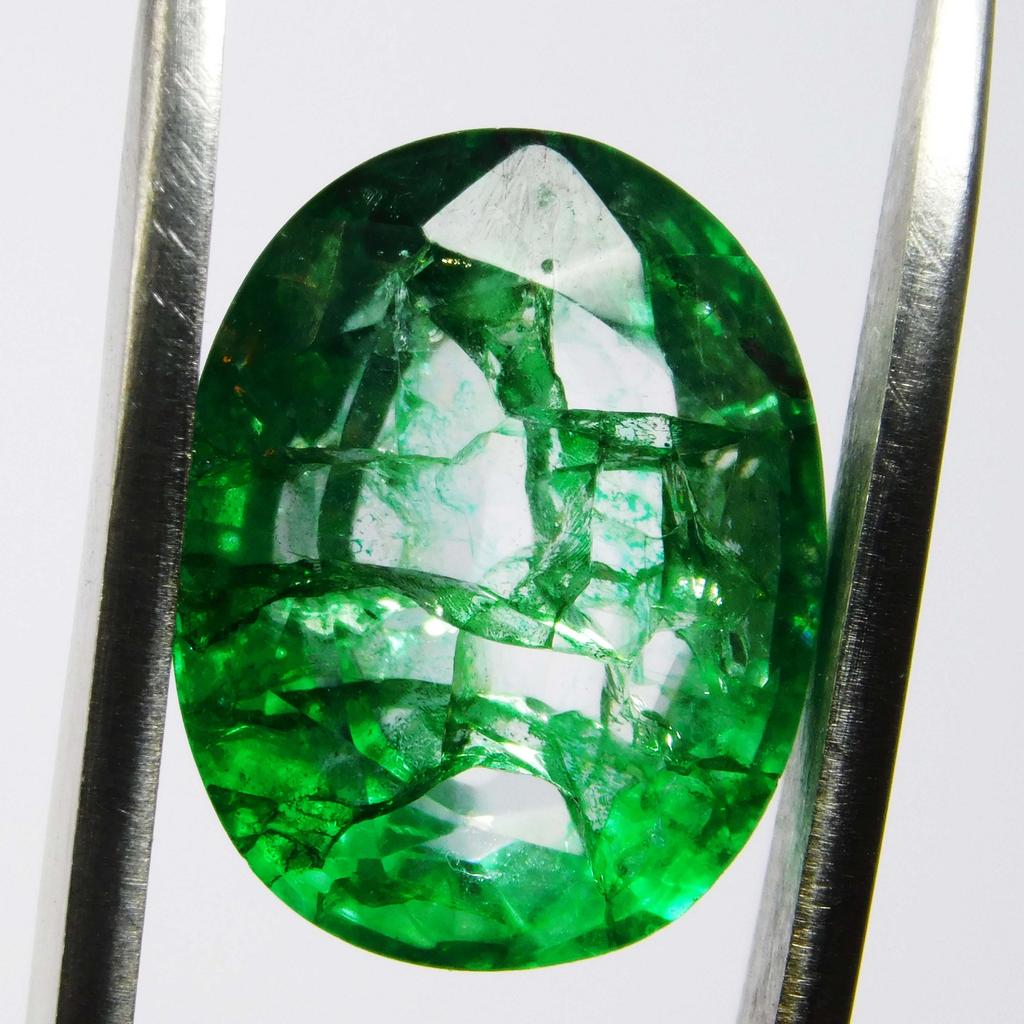 8 Ct Green Emerald Natural Colombian Oval Cut Loose Gemstone Ring Size