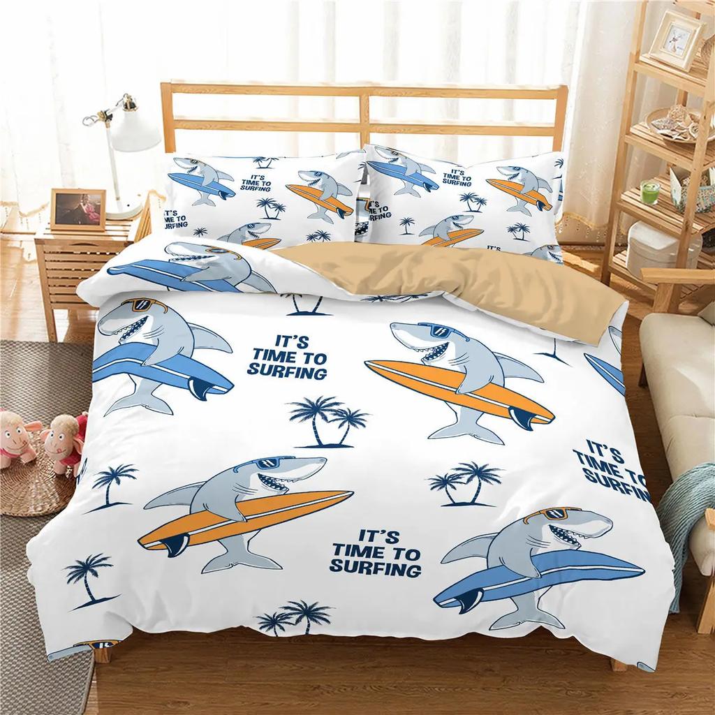 Black And White Milk Pattern Bedding Set Simple Style Soft And Comfortable Duvet Cover Set 3-Piece Children's Duvet Cover Set