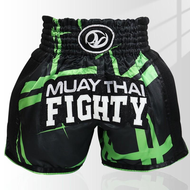 Breathable Muay Thai Shorts Cycling Jersey Training Fight Satin Unisex