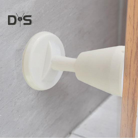 Silicone Door Stopper Wall Protector Shock Absorbent Noise Free Self-Adhesive No Drilling Anti-collision Floor Mount Door Catch Doorstop