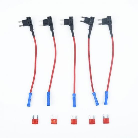 5pk Add A Circuit Mini Blade Fuse Splice Holder Locate A Quick Power Source