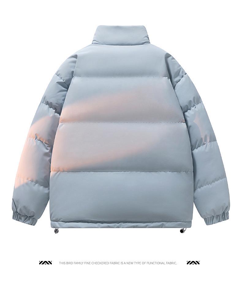 Teen Stand Collar Cotton Jacket - Trendy Padded Outerwear for Junior & High School Boys