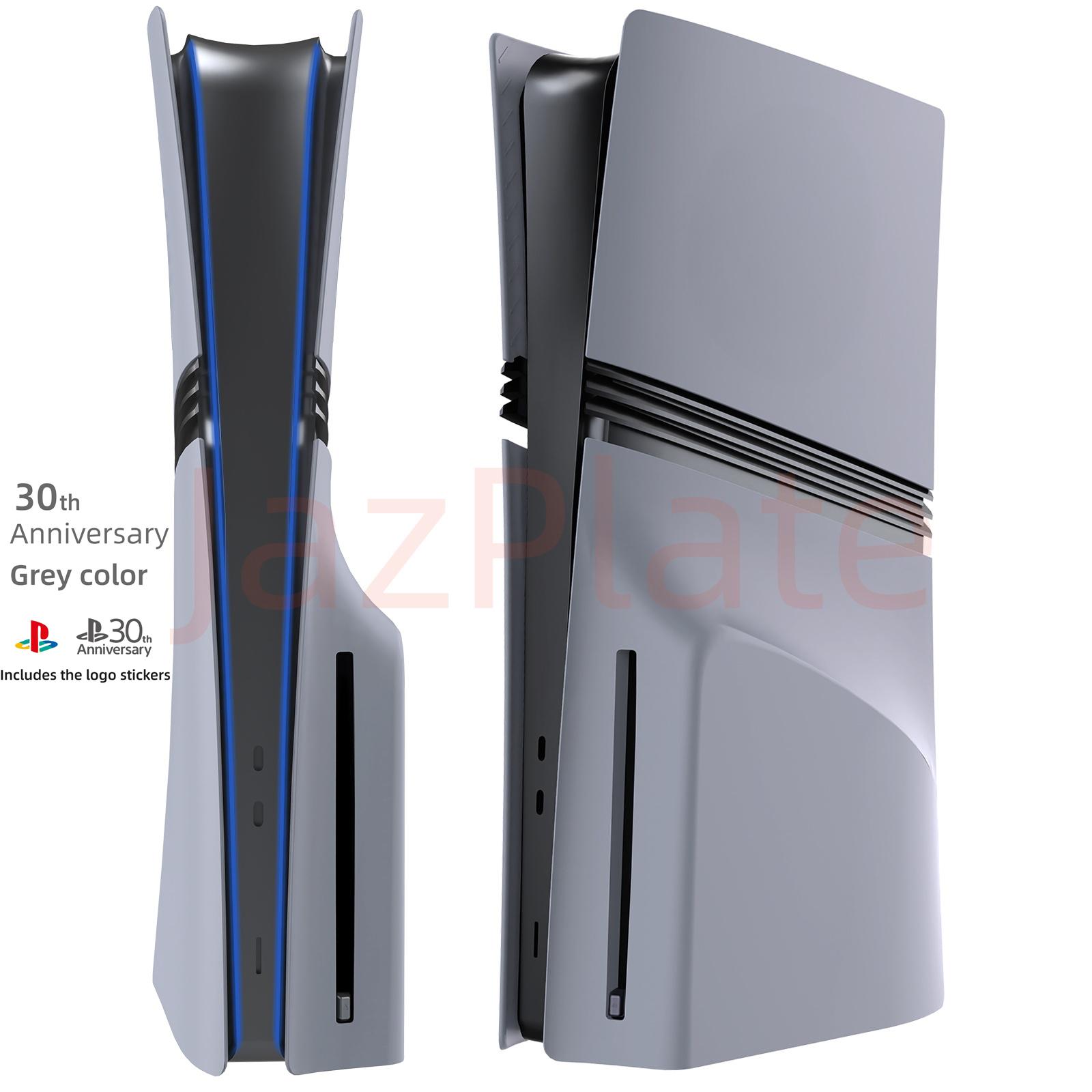 

Серые сменные панели для PS5 Pro с логотипом и наклейкой к 30-летию для новой консоли PS5 Pro