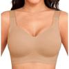 Womens Plus Size Seamless Wireless Bra With Removable Pads For Large Breast