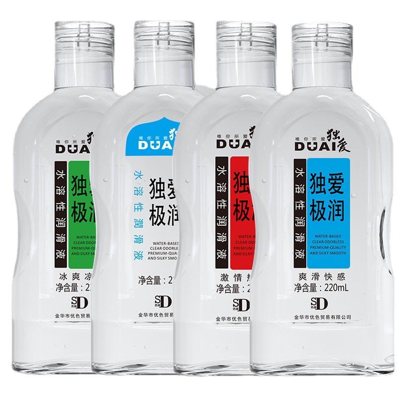 Dualove Lubricant Gel 220ml Water-Based Personal Lubricant Body Sex Lube for Men Women, Long Lasting Smooth