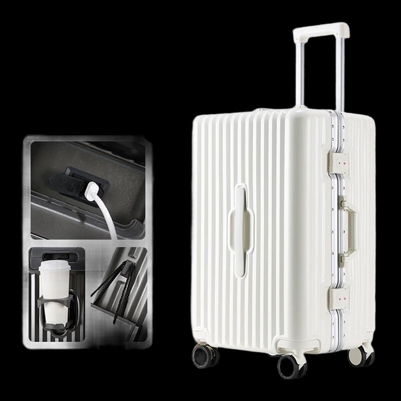 WEZHO Premium Aluminum Frame Spinner Luggage