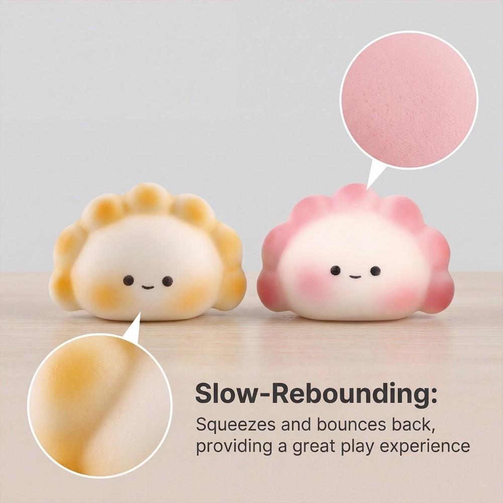 Kawaii Soft Slow Rising Dumpling Slow Rising Gift Sensory Fidget Toy Stress Relief Dumpling Stress-Relieving Toy Adults