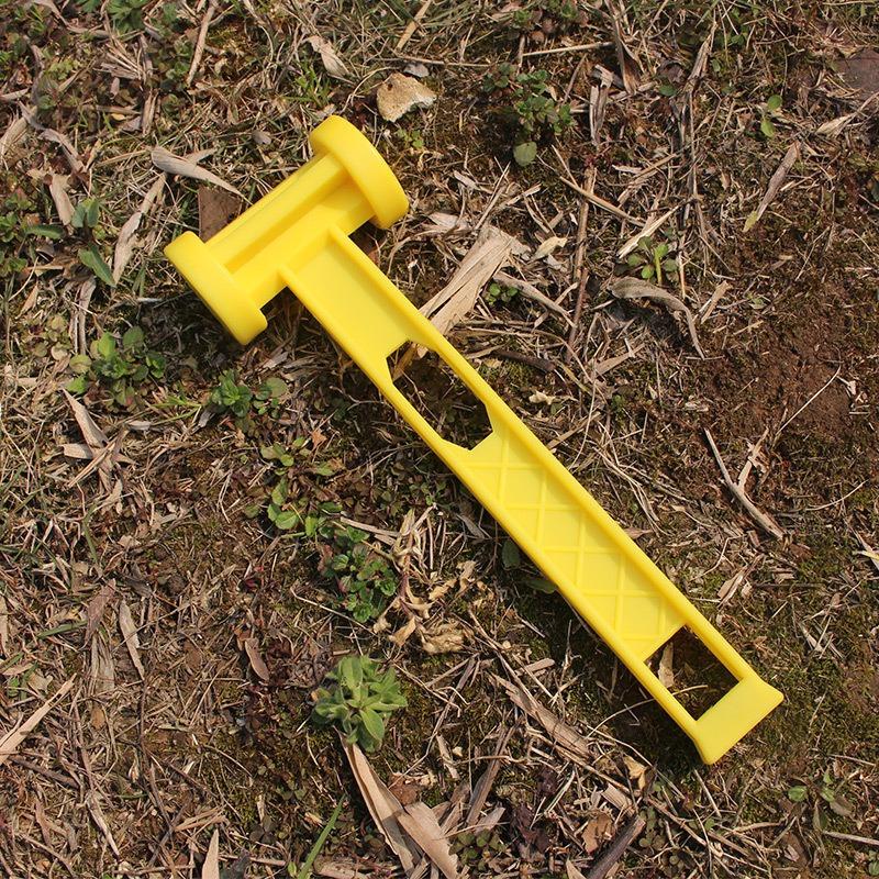 Outdoor Camping Tent Peg Hammer Plastic Ground Nail Puller Tool