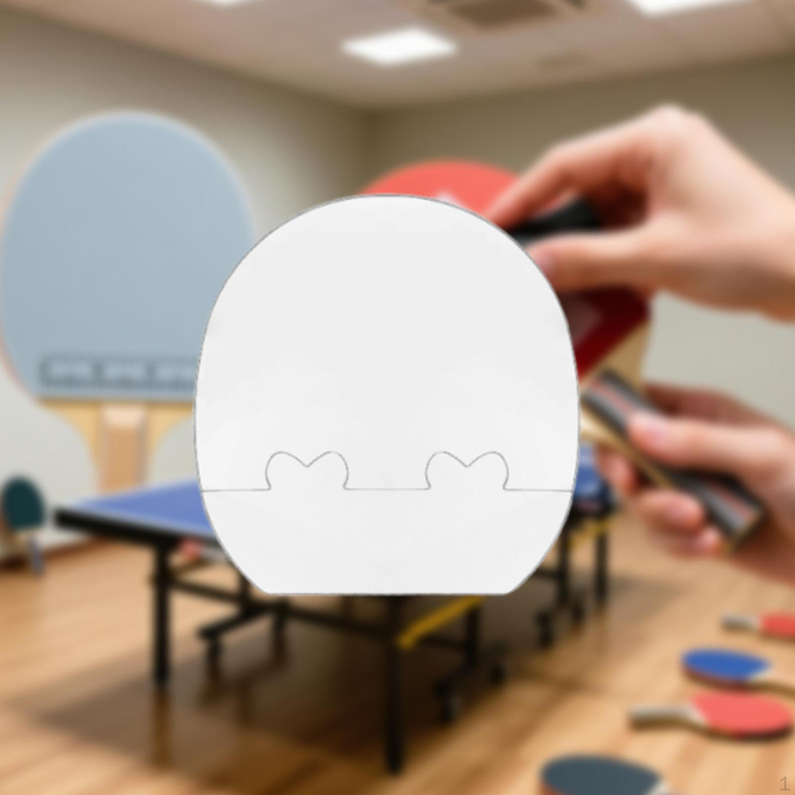 Table Tennis Racket Rubber Placement Tool Alignment Guide, Transparent Straight Full Cover